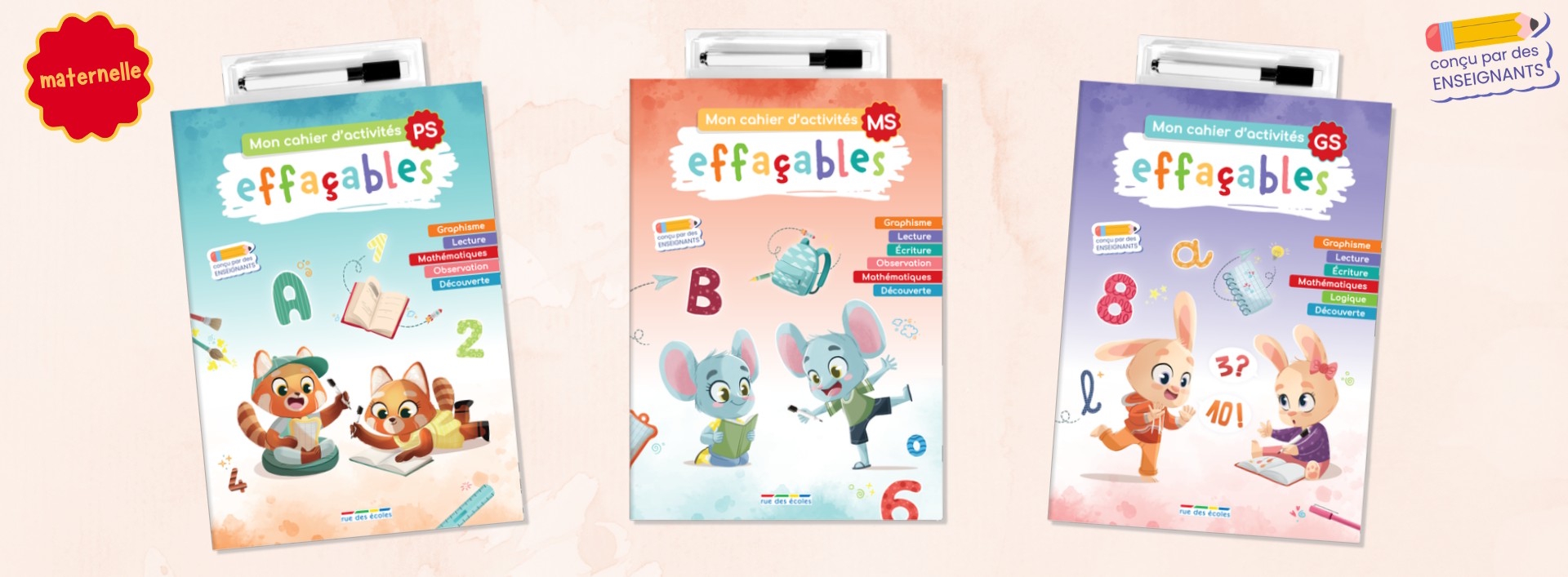 Mon cahier d'activités effaçables