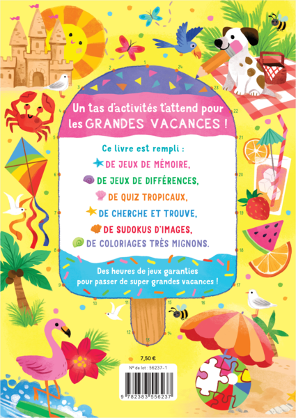 Mon super livre de jeux - Vacances d'été