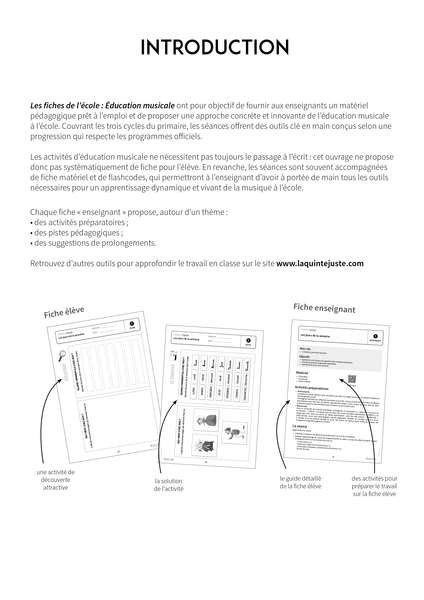 Les Fiches de l'école - 80 fiches pour l'éducation musicale, Cycles 1, 2 et 3