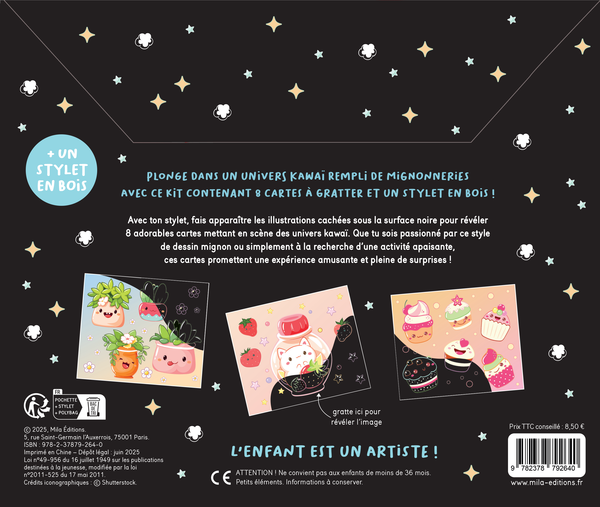 Mes jolies cartes à gratter - Univers kawaï