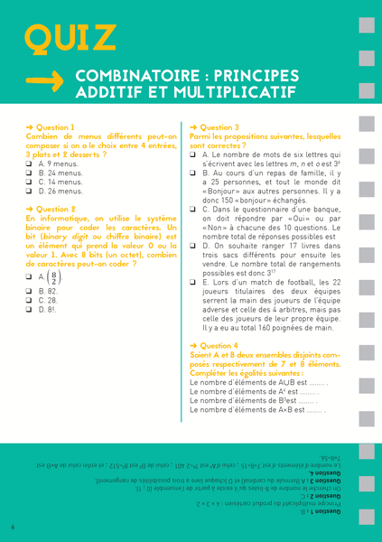 Les Fiches du lycée - Terminale - Spécialité mathématiques
