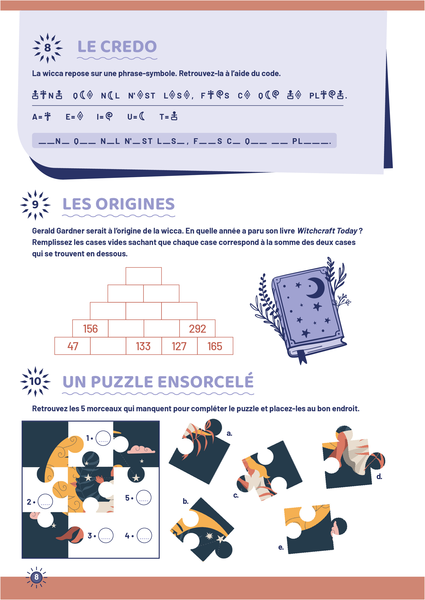 Cahier de jeux - Sorcières