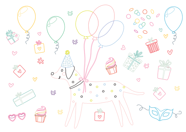 Mes belles cartes à décorer - Je t'invite à mon anniversaire