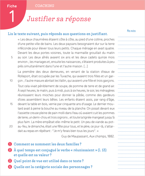 Boite à fiches 5e