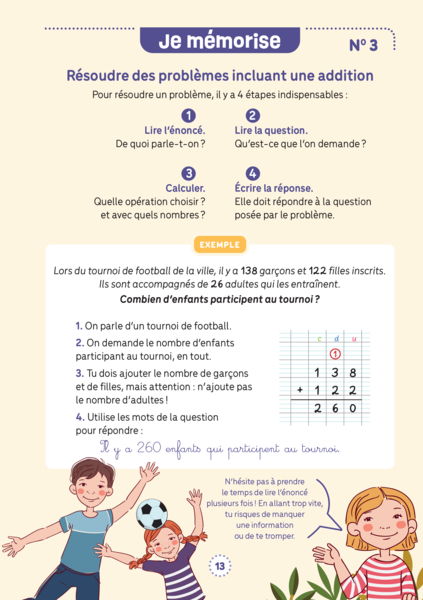 Mes fiches d'entraînement effaçables - Additions posées - 7 ans et plus