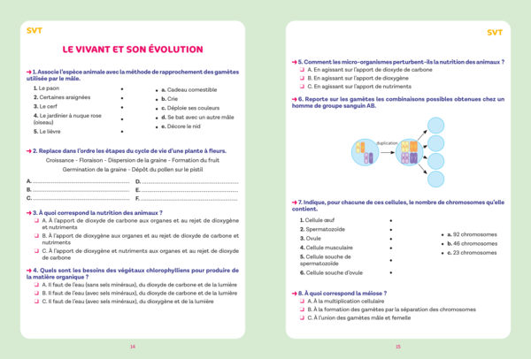 Réussite collège Sciences 5e-3e