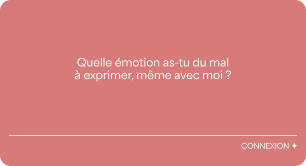 Jeu de conversation - Entre nous