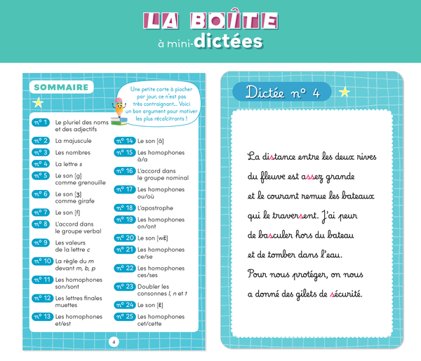 La boîte à mini-dictées - CE2-CM1-CM2