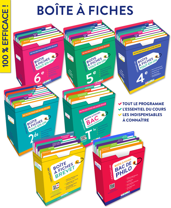 Boîtes à fiches