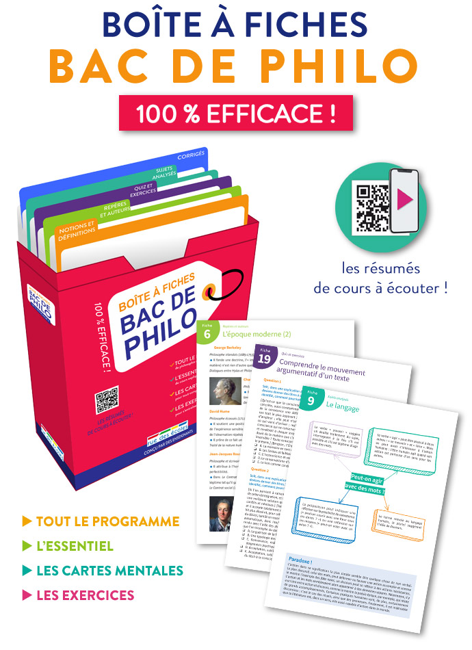 Boîte à fiches Bac Philo